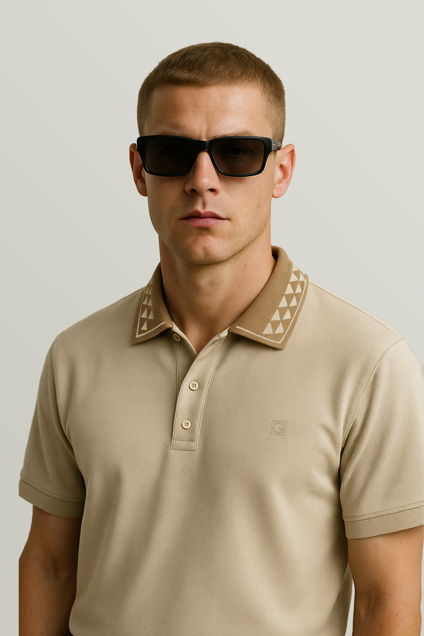 Caeser 202 Beige Polo