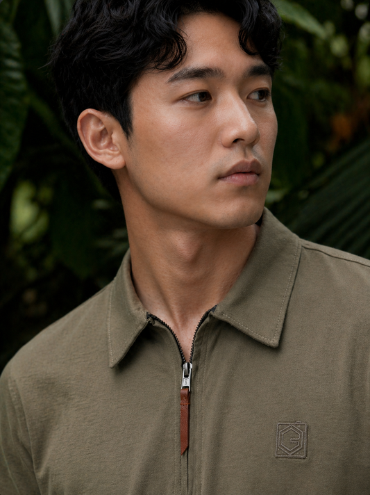 Nexus Polo in Lichen Green