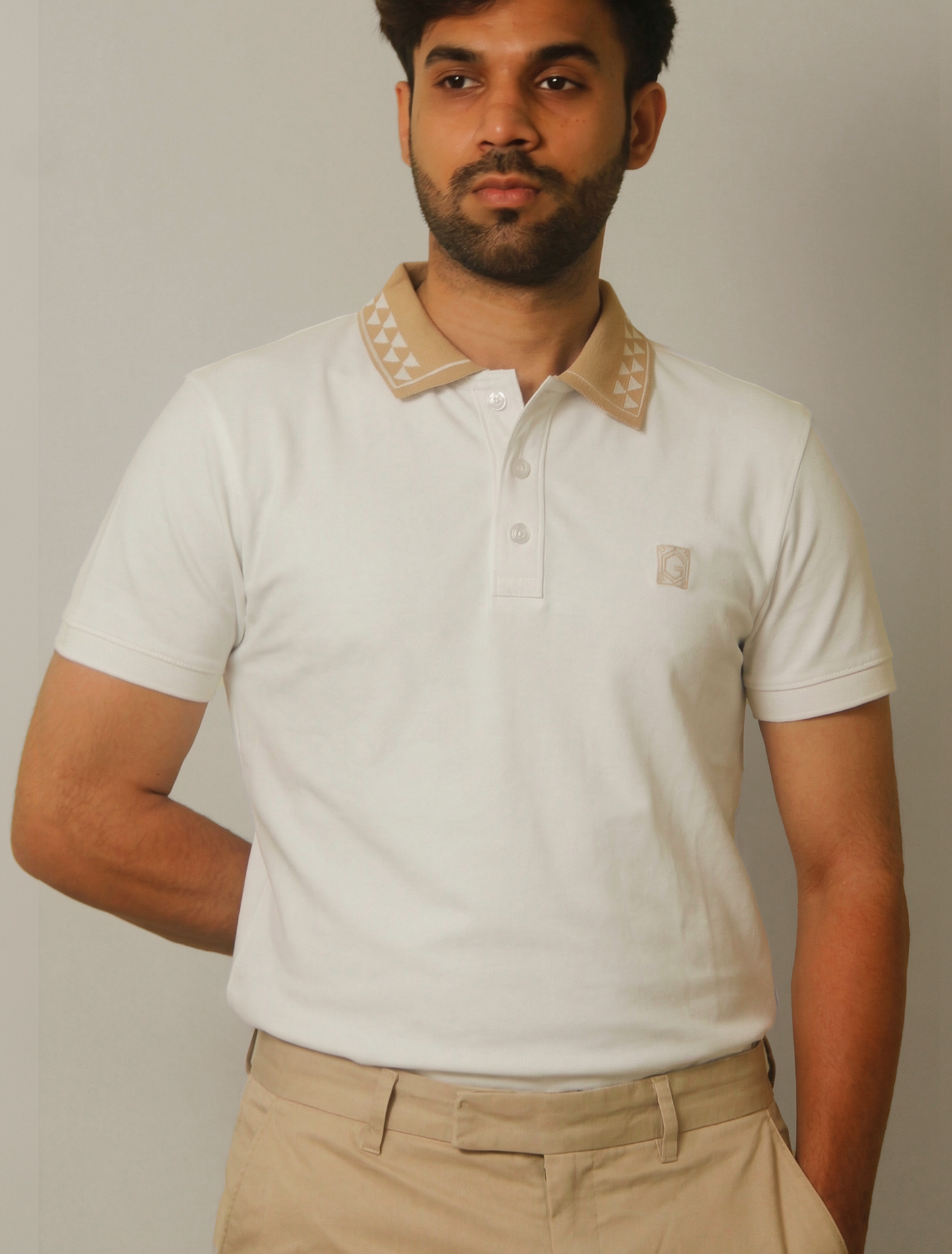 Caesar Polo in Cloud White