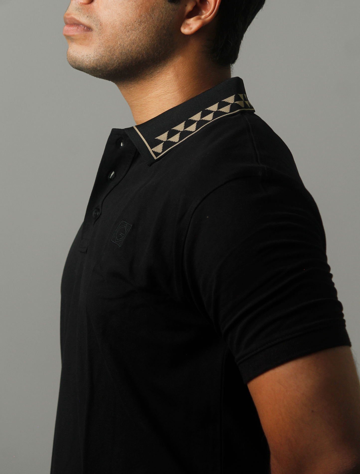 Caesar Polo in Jet black