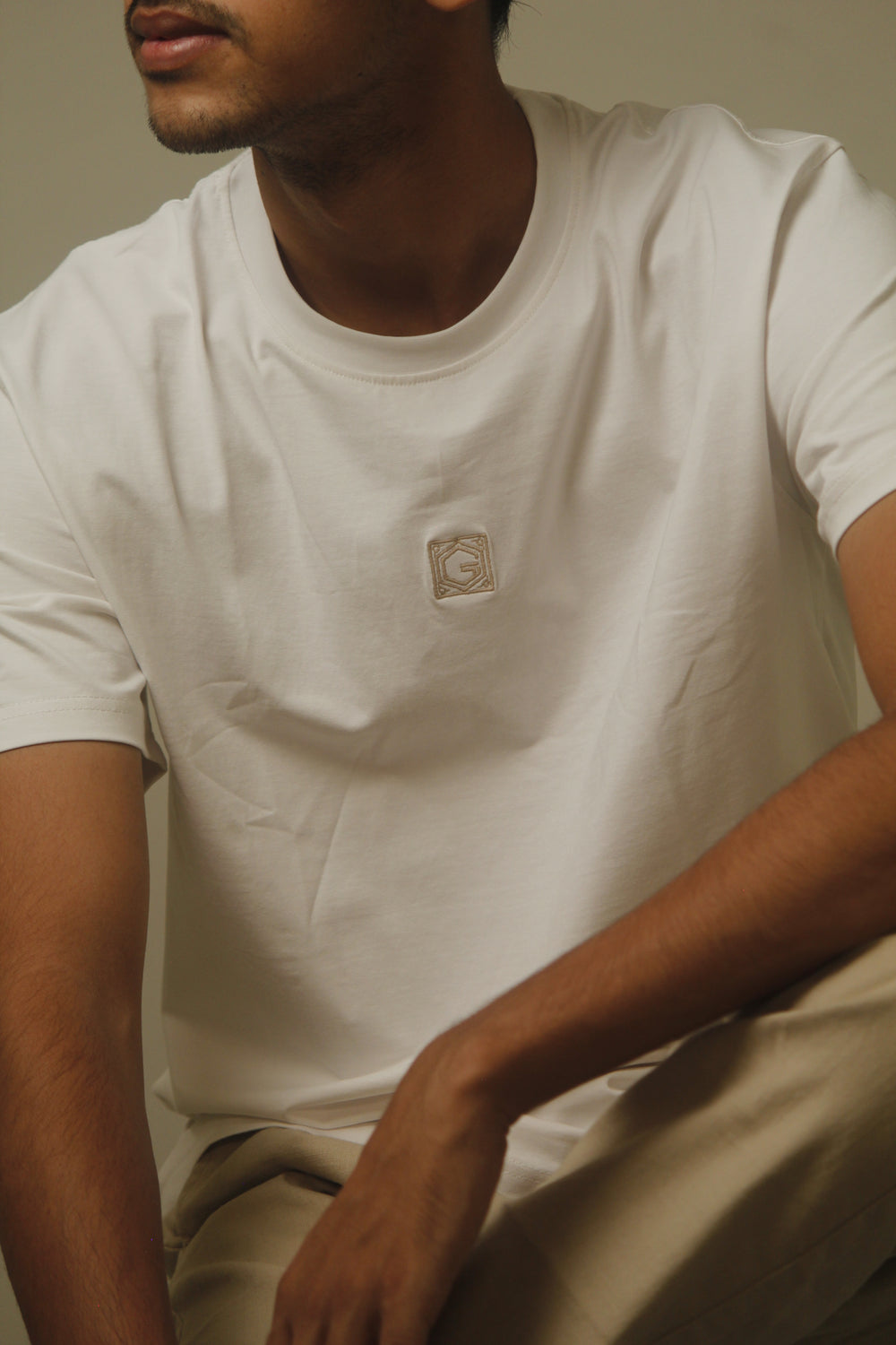 Renzo Crew in Cloud White